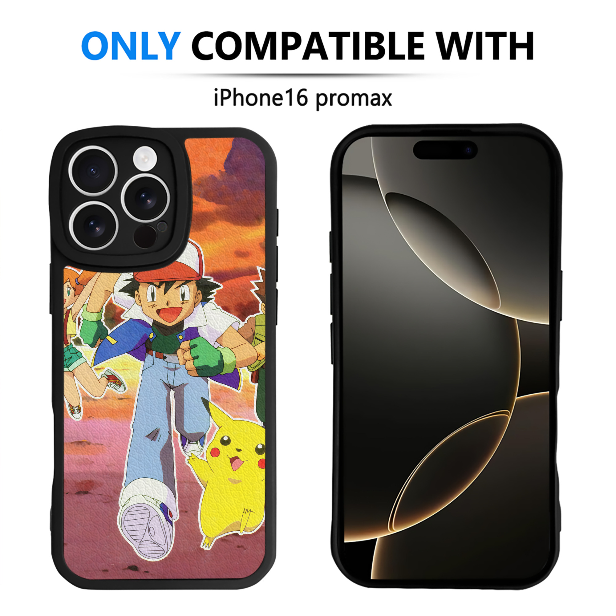 （画像用） ポケットモンスター Pokémon 【iPhone 16シリーズ対応】シリコンスマホケース（レザー調） 材質：シリコン